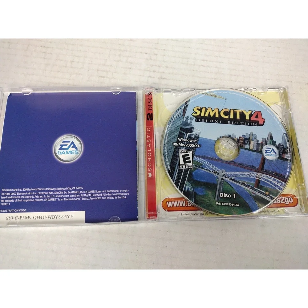 SimCity 4/Rush Hour Deluxe Edition (PC, 2003) –2 Disks-Complete Excellent